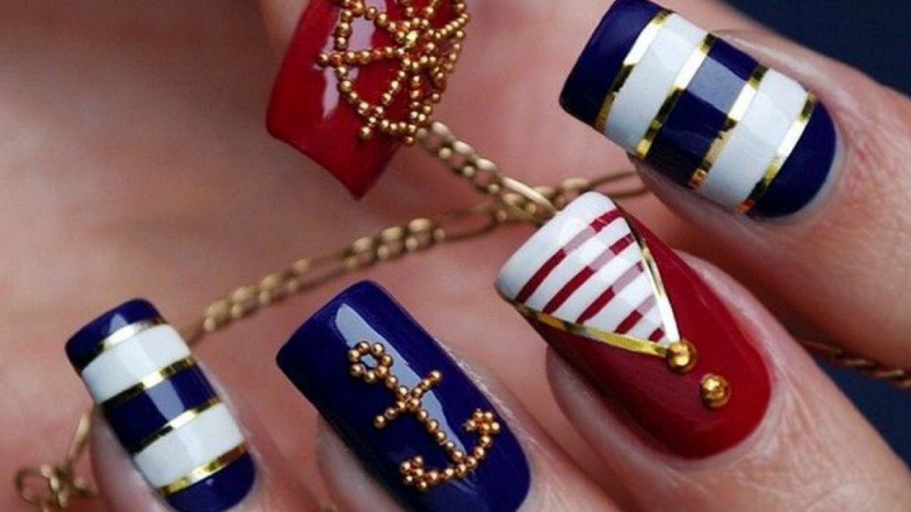 Amazing Anchor Nail Arts - 2018 Best Anchor Nail designs