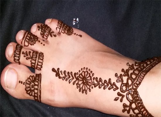 foot mehandi