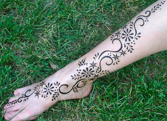 Foot mehendi