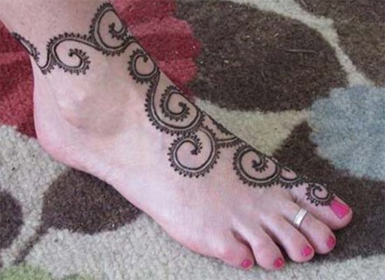 foot mehandi