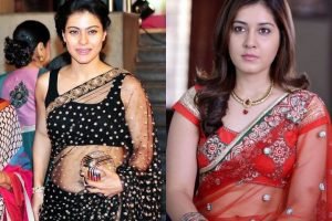 Actresses - In Transparent Sarees.