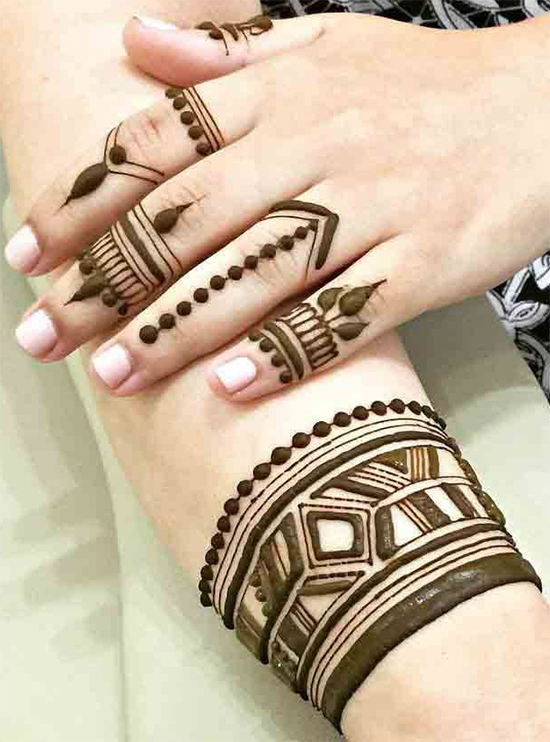 23 Stunning Bracelet Jewellery Mehndi Designs  Girlicious Beauty