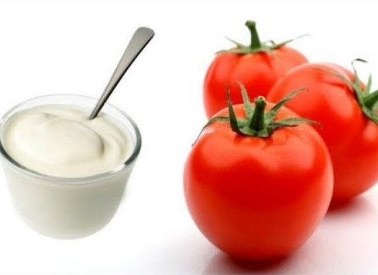 Yogurt and tomato: