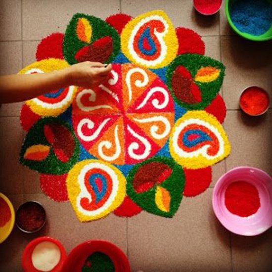 colorful diwali rangoli designs