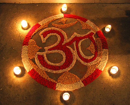 om diwali rangoli patterns