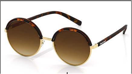 Gold Round Women’s Sunglasses