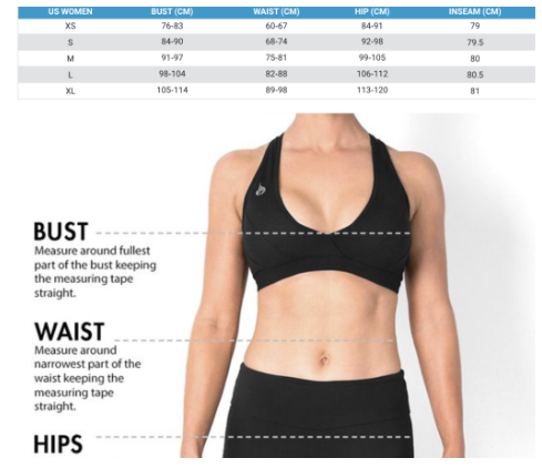 Correct Size in Exercise Wear