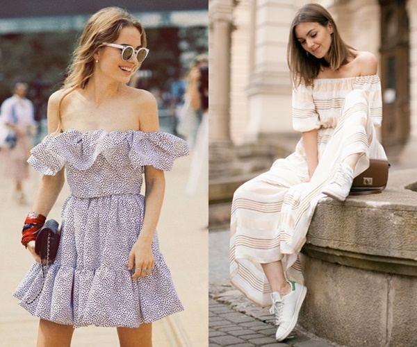 How to Wear an Off the Shoulder Dress